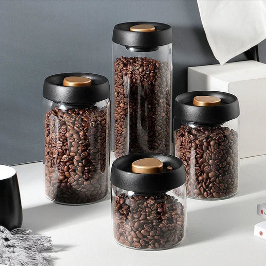 Luxurious vacuum coffe been jars | Vacuum Sealed