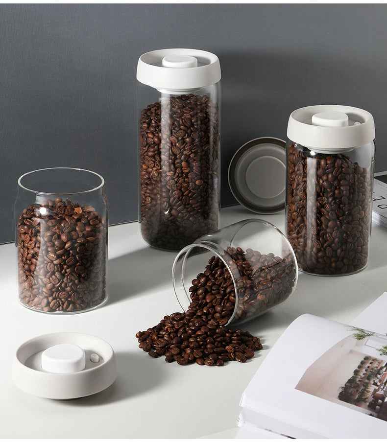 Luxurious vacuum coffe been jars | Vacuum Sealed